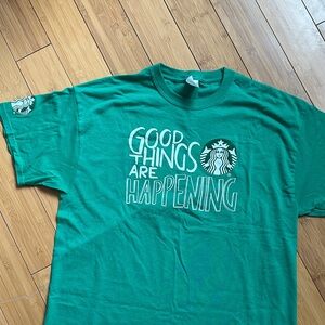 Starbucks Teal 'Good Things' Tee